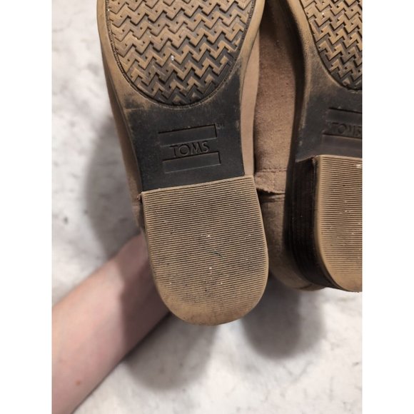 TOMS Women's Deia Ankle Bootie Toffee Suede/Wool Size 7.5 - Picture 10 of 11